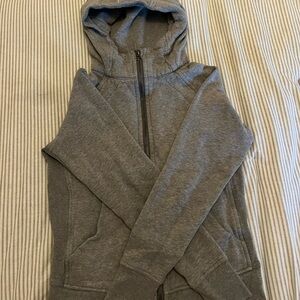 Lululemon Athletica Gray Quarter-Zip Hoodie Sweatshirt